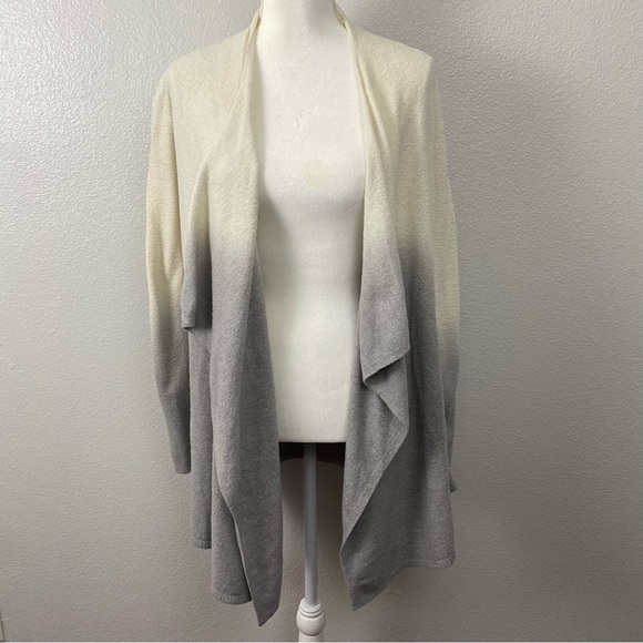 Barefoot Dreams Calypso Lite Ombré Wrap Grey Cardigan - Picture 6 of 9